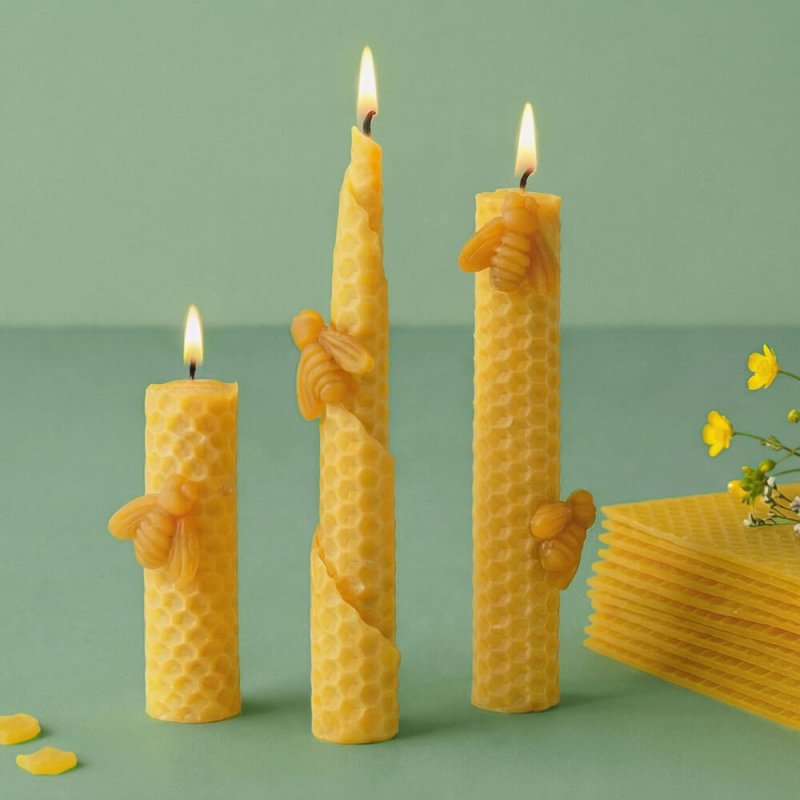 Velas de cera natural