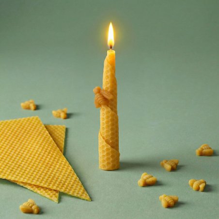 Cómo hacer velas de cera de abeja