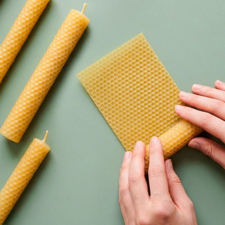 Hacer velas cera abeja