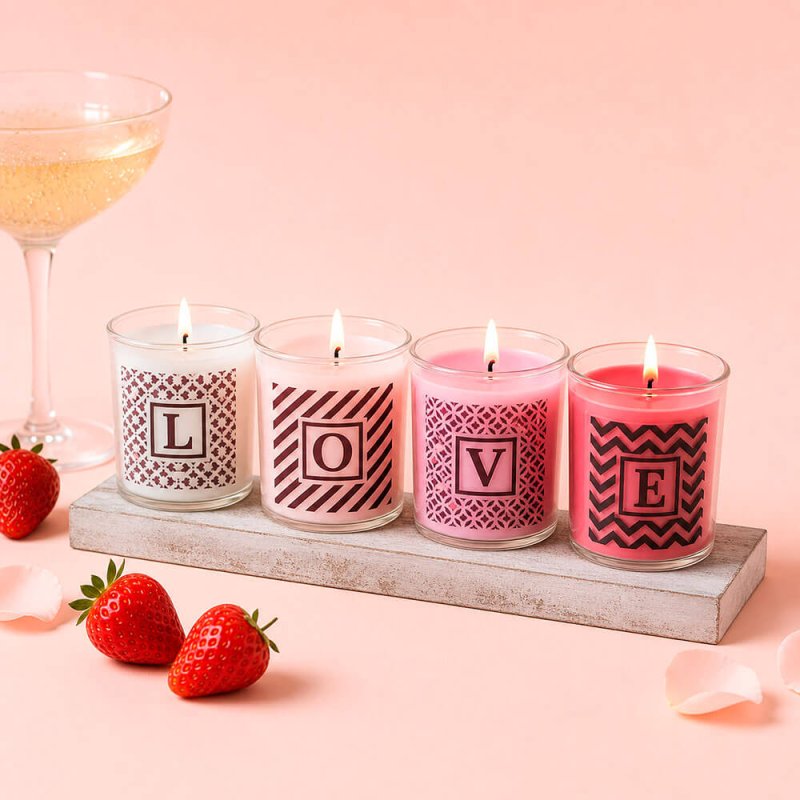 Kit como hacer velas romanticas. Materiales e instrucciones