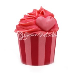 Capsules de cupcake rayures verticales rouges et grenat Capsules de cupcake rayures verticales rouges et grenat