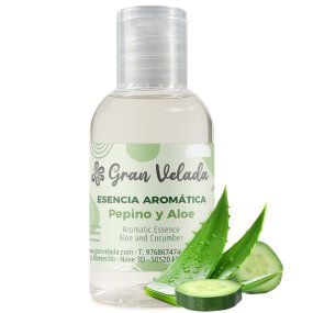 Essencia de pepino e aloe vera