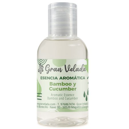 Esencia aromática bamboo y cucumber Gran Velada para velas y jabones — frasco