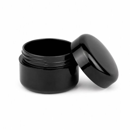 Envase de plastico negro de 5 ml