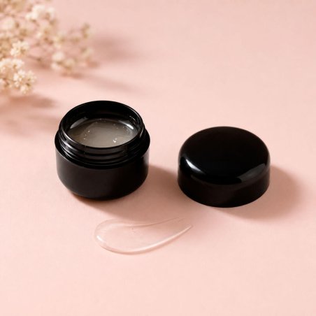 Tarro 5 ml negro de plastico para bálsamo