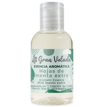 Esencia hojas de menta extra Gran Velada para velas y jabones — aroma menta en frasco
