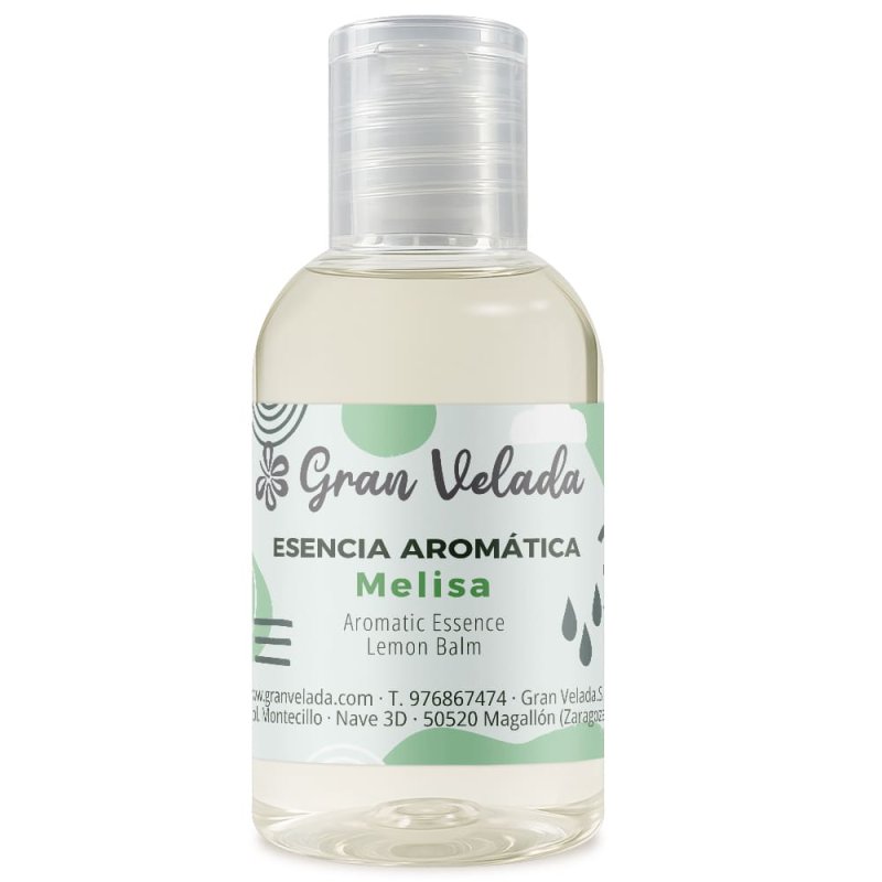 Esencia aromatica de melisa Gran Velada para perfumar cosmetica y velas — frasco