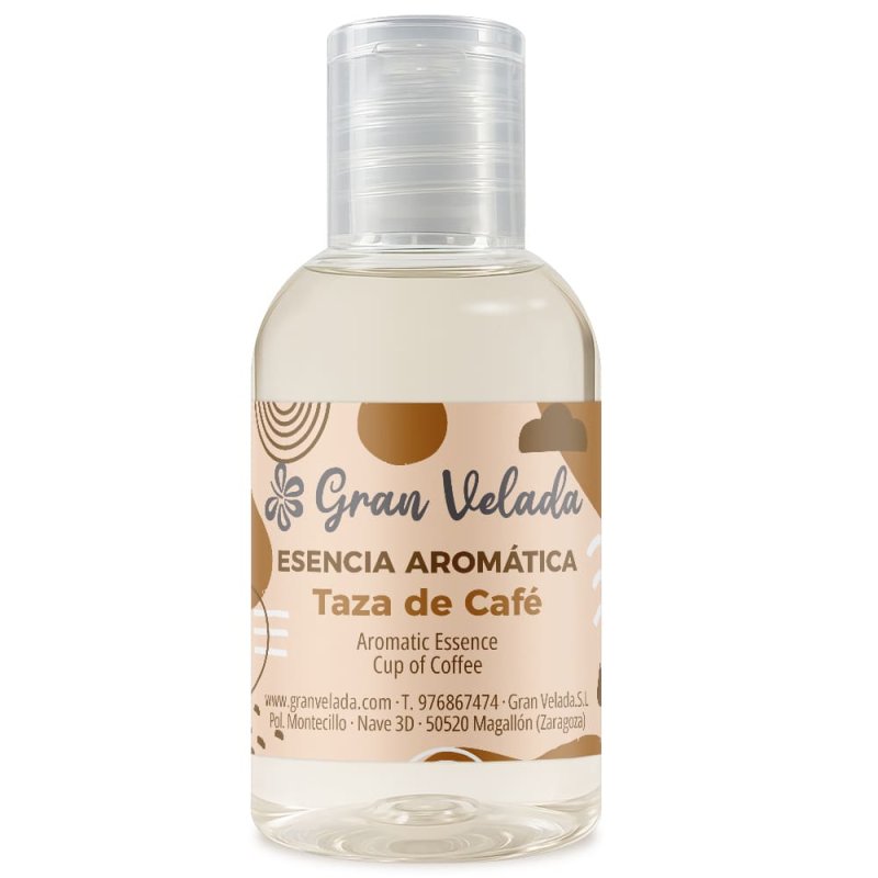 Esencia aromática taza de café Gran Velada para velas y jabones — frasco con aroma a café