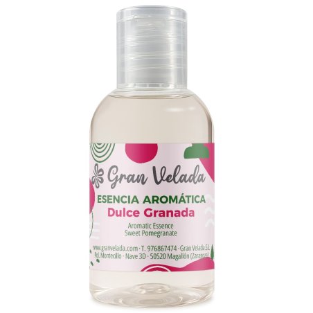 Esencia aromática dulce granada Gran Velada para velas y jabón — frasco aroma frutal