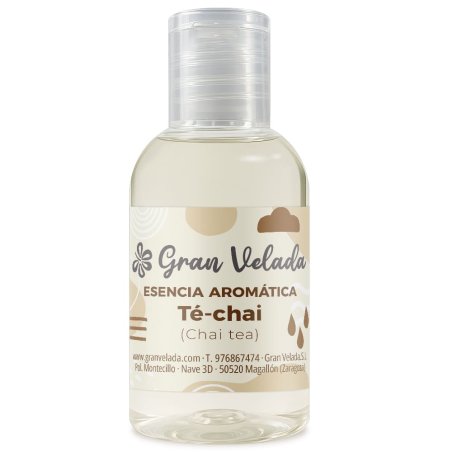 Esencia aromatica te chai Gran Velada para velas y jabones — frasco aromatico