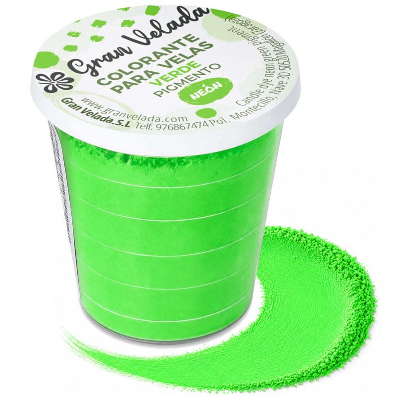 Tinte velas verde neon