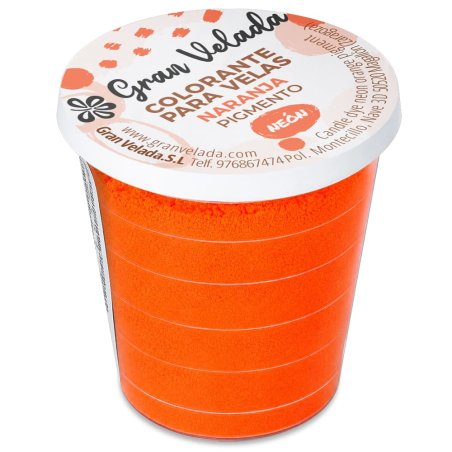 Colorante velas naranja flúo
