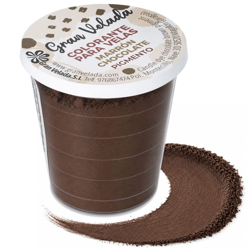Colorante velas marron chocolate