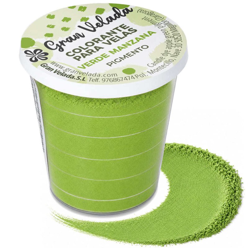 Colorante velas verde manzana