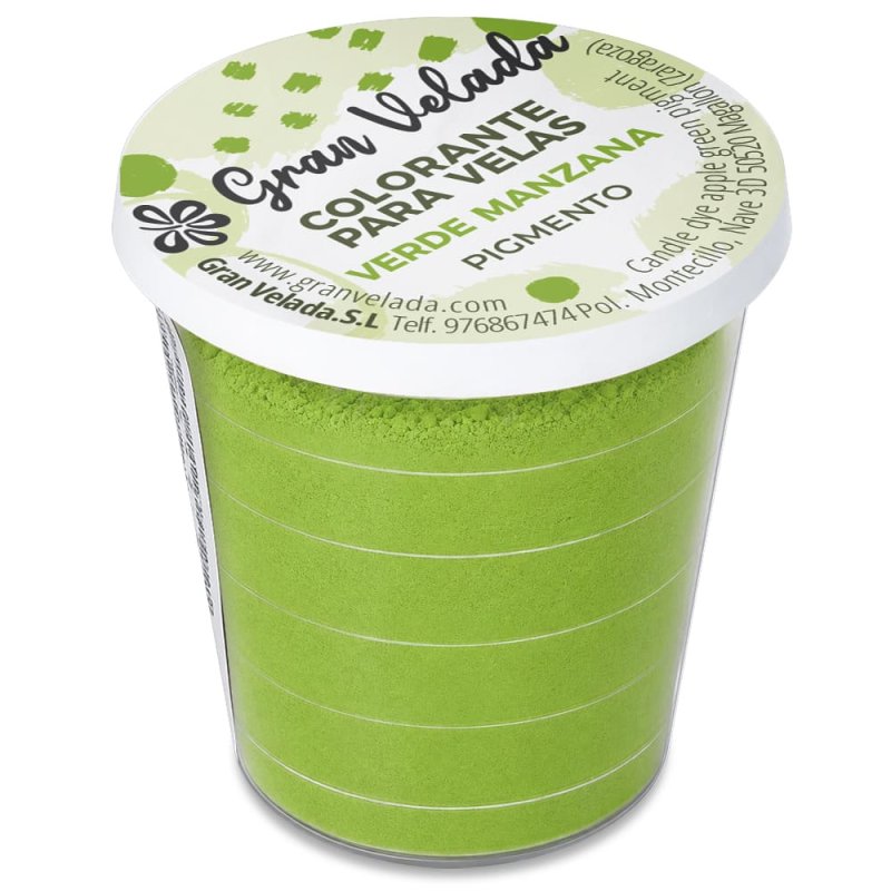 Colorante velas polvo verde manzana