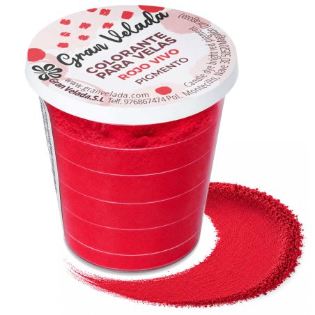 Colorante velas rojo vivo
