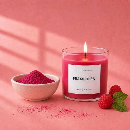 Pigmento velas rojo frambuesa