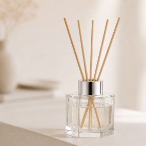 Frasco 100 ml mikado hexagonal arandela negra
