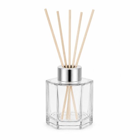 Frasco 100 ml mikado hexagonal arandela decorativa por mayor