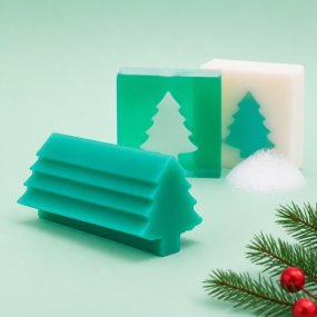 Molde de inclusão pinheiro de Natal