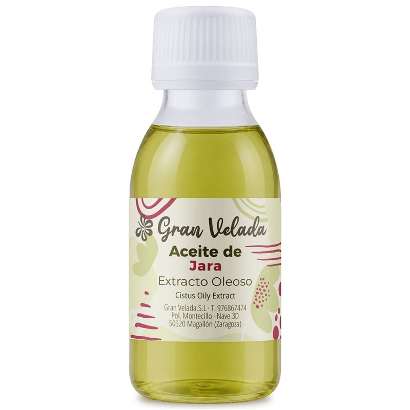 Botella de aceite de jara