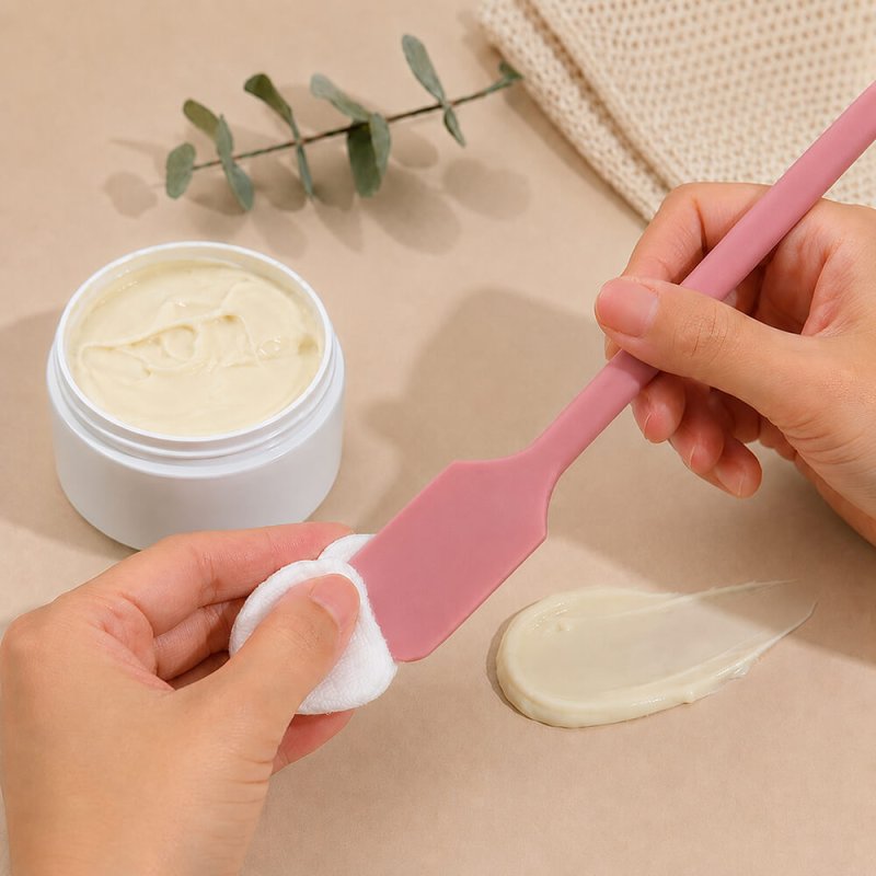 Espatula y cucharilla de silicona para cremas