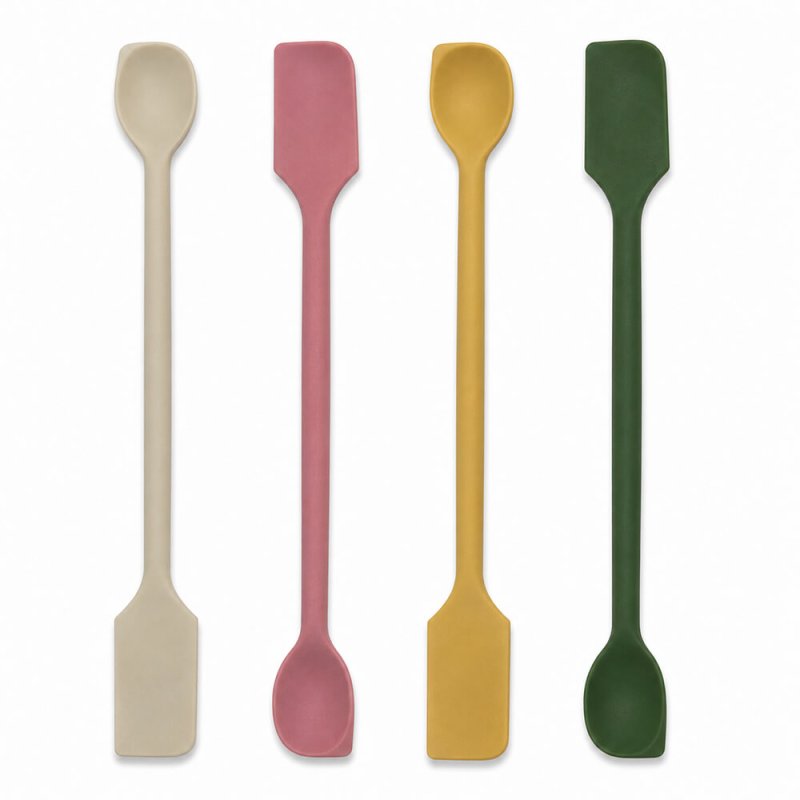 Espatula y cucharilla de silicona varios colores
