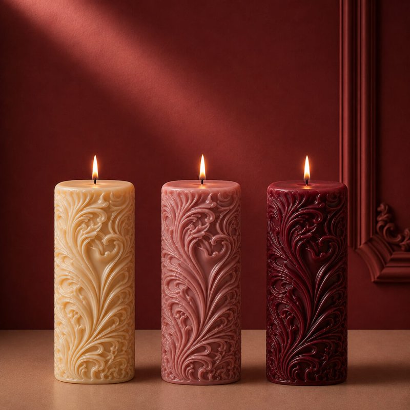 Molde para velas pilar barroco comprar