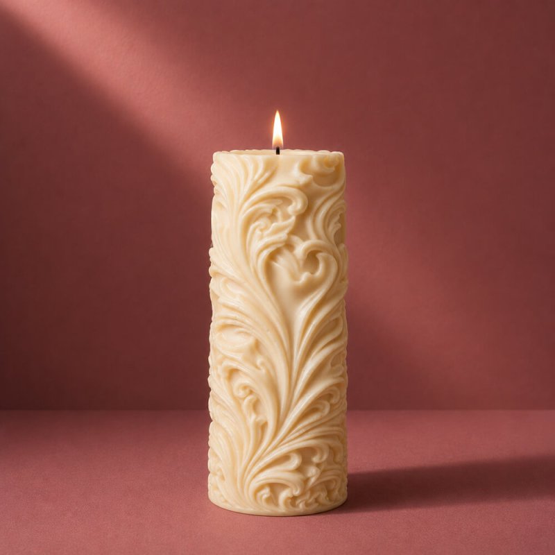 Molde para velas pilar barroco