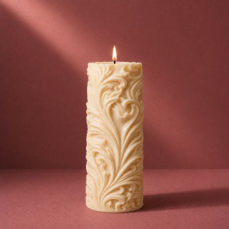 Molde para velas pilar barroco