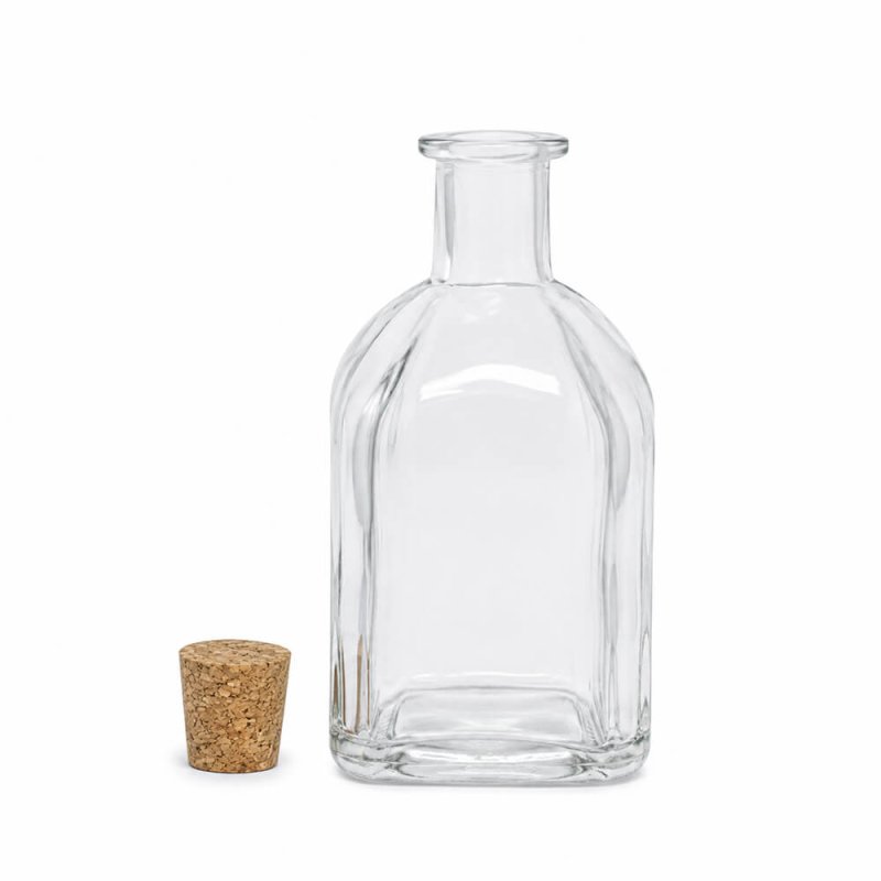 Frasca de cristal  250 ml mikado tapon de corcho