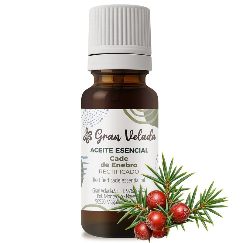 Aceite esencial de cade de enebro