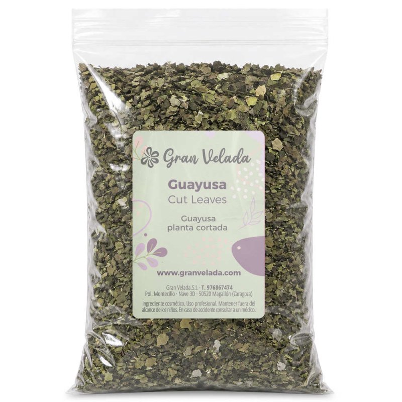 Envase guayusa planta cortada