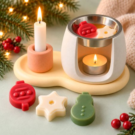 Figuritas wax melts de Navidad