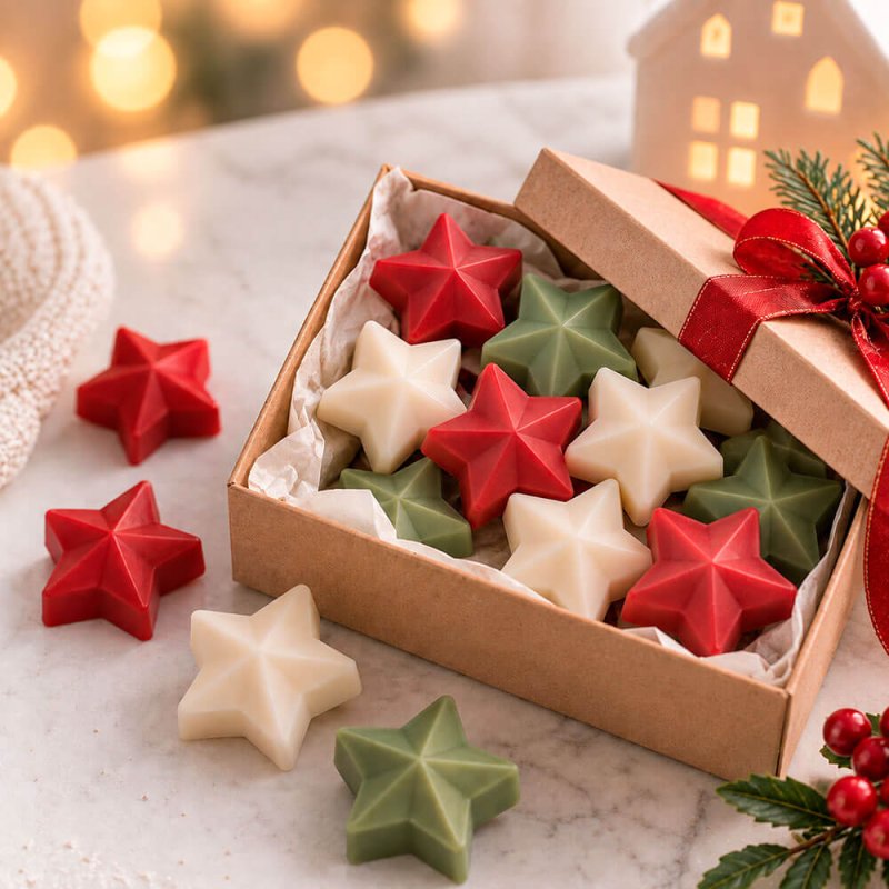 wax melts 15 estrellas navideñas