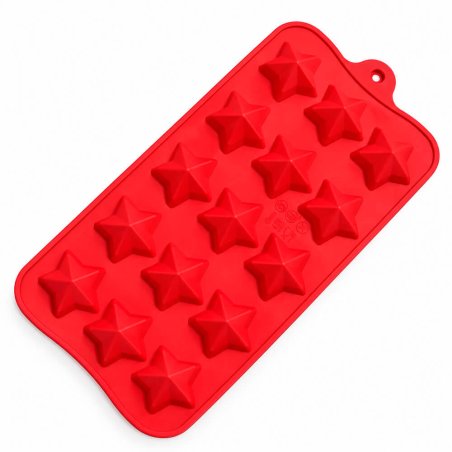 Molde para wax melts 15 estrellas navideñas