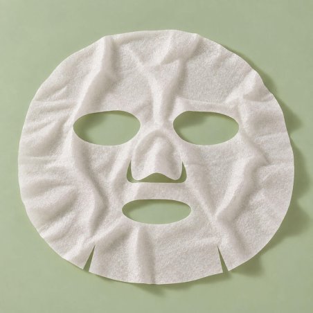 Mascarilla facial de celulosa comprimida DIY