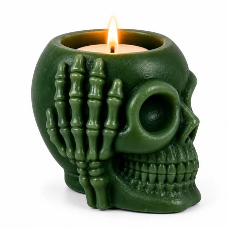 portavelas calavera que no oye vela de té