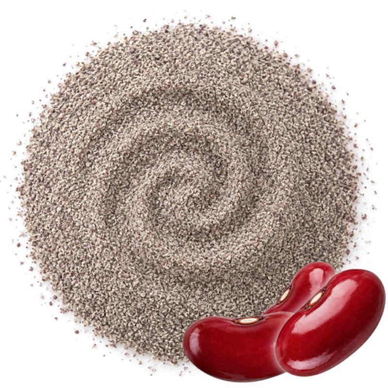 Nuestra de partículas exfoliantes alubia morada 500 micras