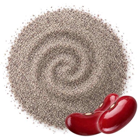 Nuestra de partículas exfoliantes alubia morada 500 micras