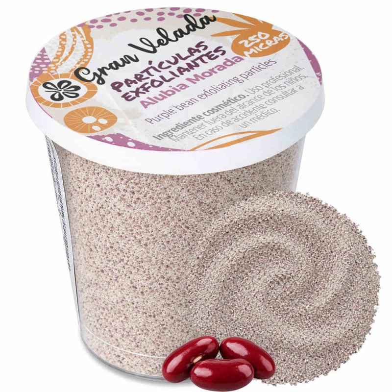 Partículas exfoliantes alubia morada 250 micras
