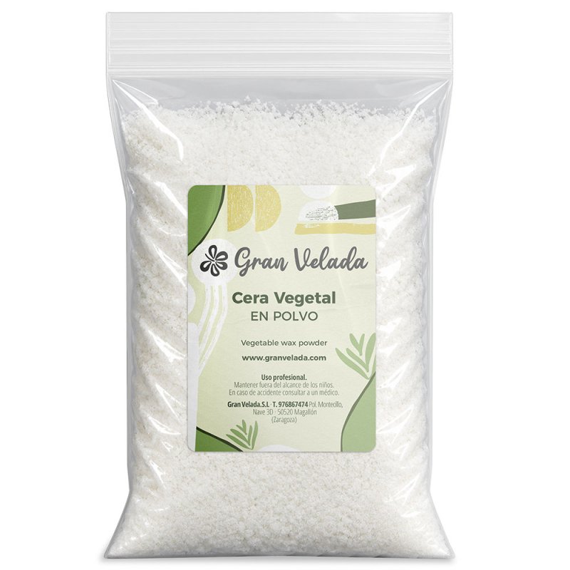 Envase cera vegetal en polvo