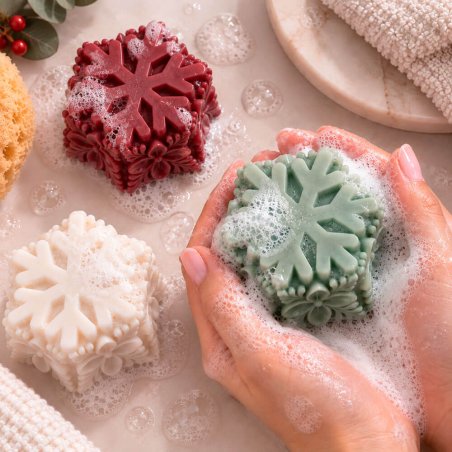 Moldes para jabones copo de nieve con flores comprar