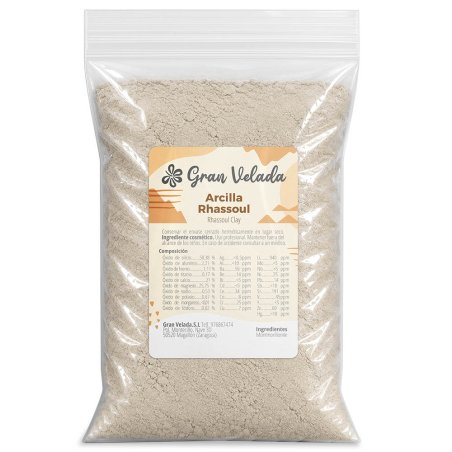 Arcilla rhassoul Gran Velada para cabello y mascarillas — barro marroquí en bolsa