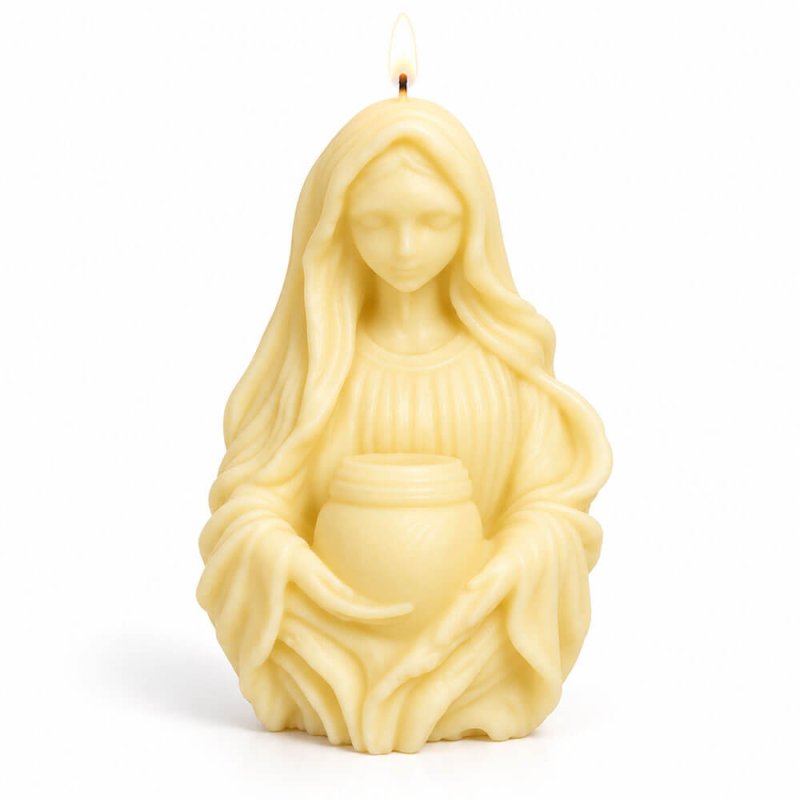 Molde para velas virgen con vasija