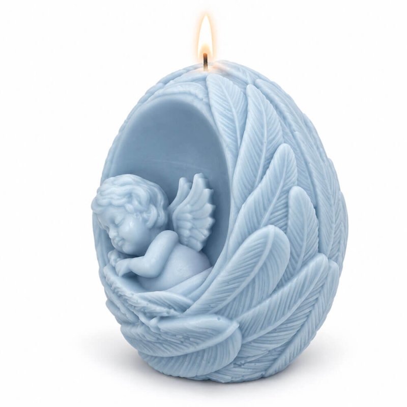 Molde para velas ángel dormido en hornacina