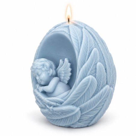 Molde para velas ángel dormido en hornacina