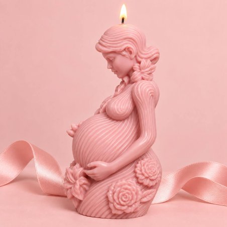Molde vela madre con su bebé floral comprar