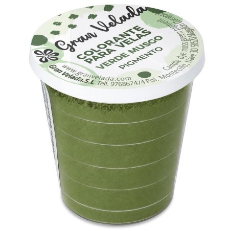 Colorante velas verde musgo pigmento envase