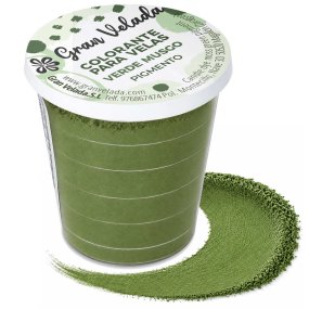 Bougies de teinture pigment de mousse verte